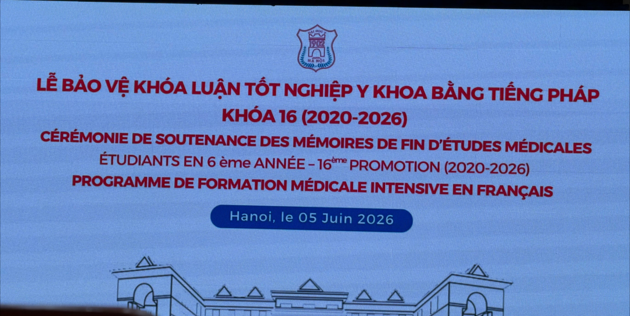 🇻🇳🏥 Médecine en français à Hanoï : la 16e promotion de la Filière francophone soutient ses mémoires