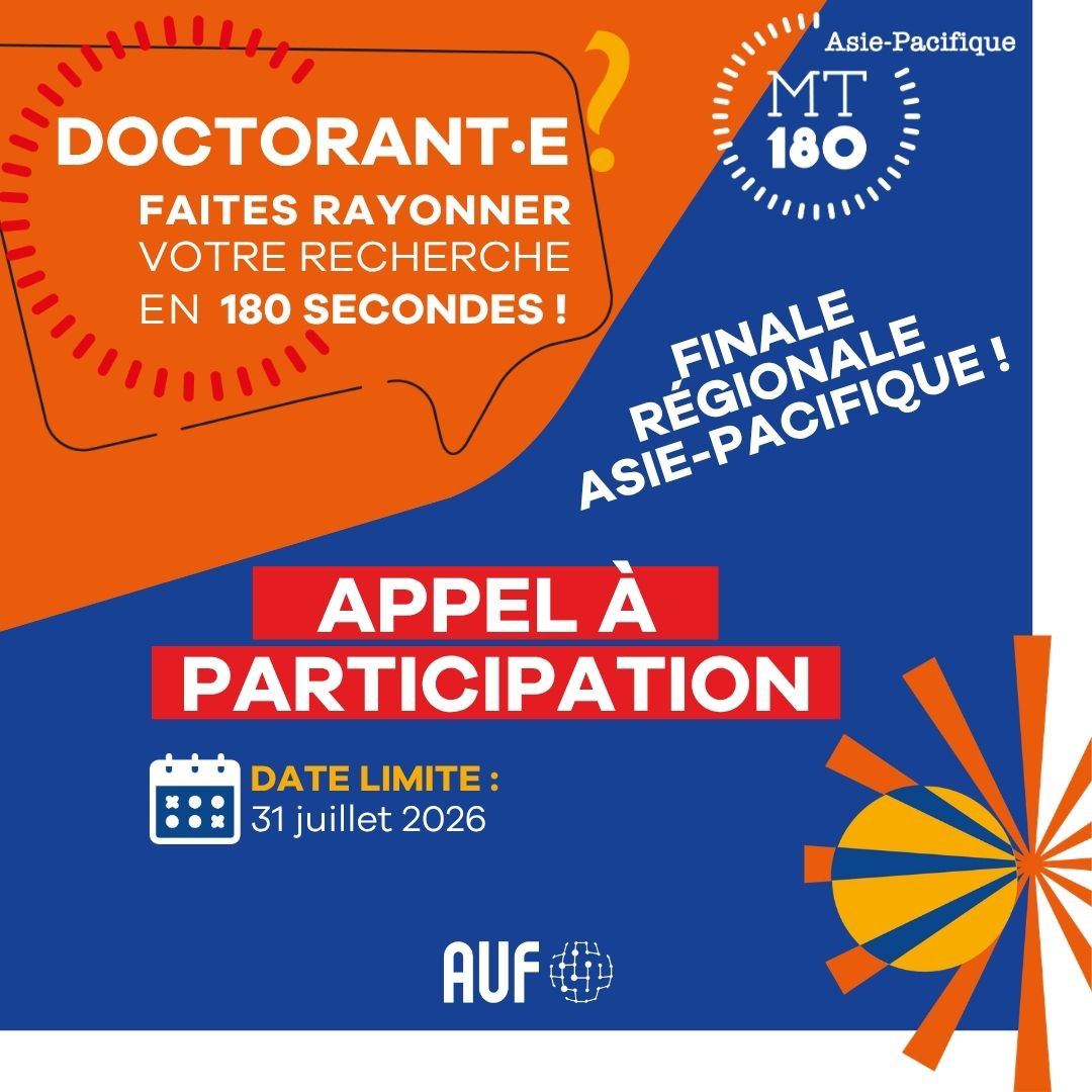🎓 Ma thèse en 180 secondes revient en Asie-Pacifique !